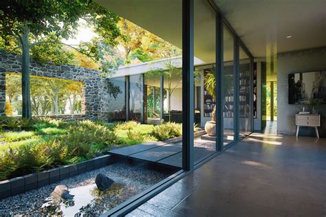 Hooper House Interior On Behance Courtyard Design Courtyard House