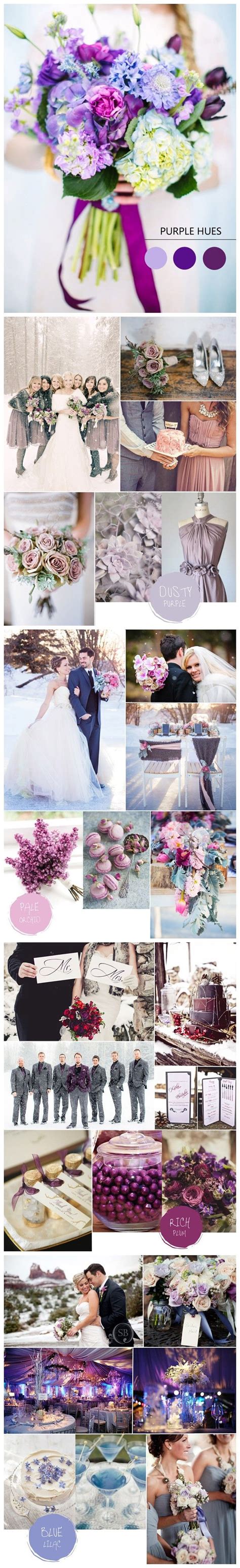 Purple Hues For Winter Wedding Color Ideas And Bridesmaid Dresses 2014