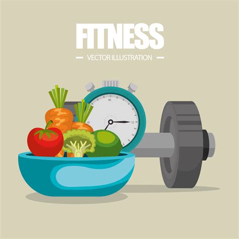 Healthy Food And Fitness Icons 679329 Vector Art At Vecteezy