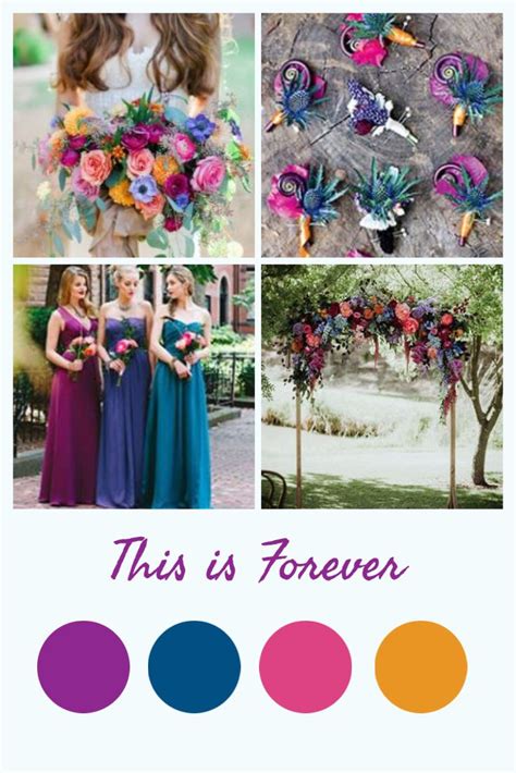 This Is Forever Bright Jewel Tone Wedding In 2020 Jewel Tone