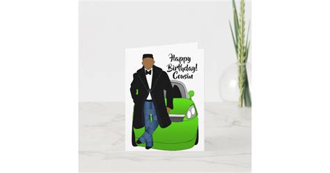 Customizeable African American Male Birthday Card Zazzle