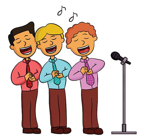 Best Cartoon Of The Choir Singing Illustrations Royalty Free Vector