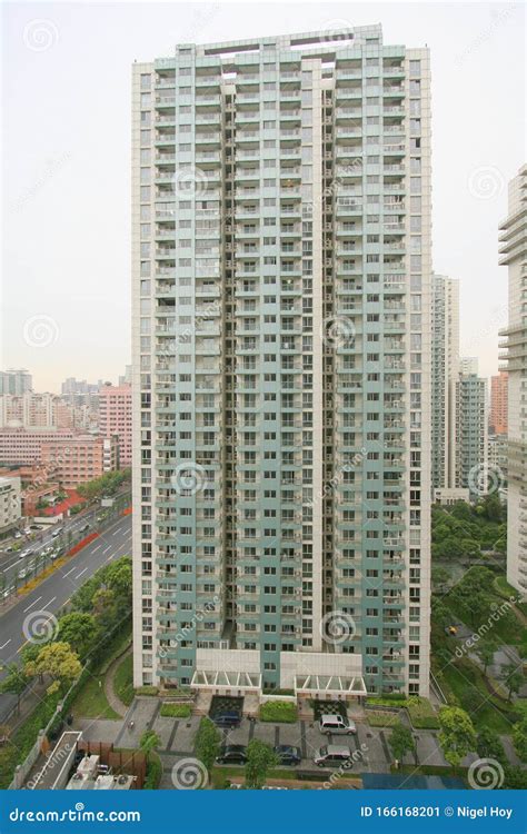 High Rise Apartment Block In China Stock Image Image Of Complex