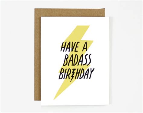 Badass Birthday Folding Card