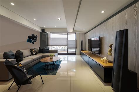 Stylish Element Apartment In Taiwan By White Interior Design 03 Style