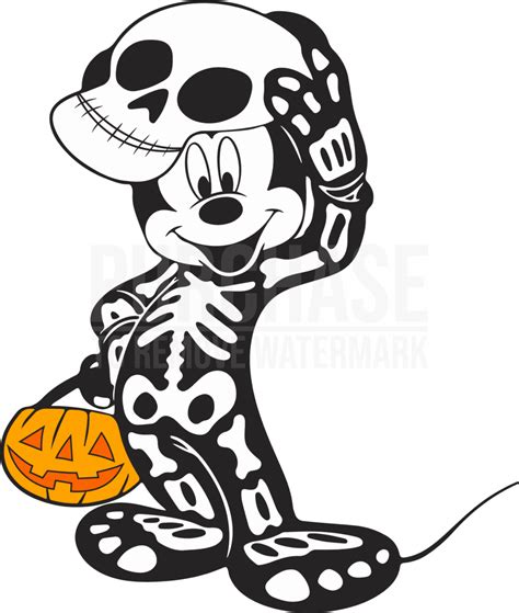 Skeleton Mickey Mouse Svg Mickey Mouse Svg Disney Halloween Svg