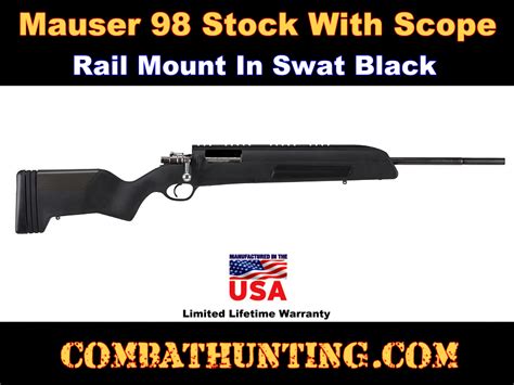 Mauser K98 Stock With Scope Mount Black Mss1500c