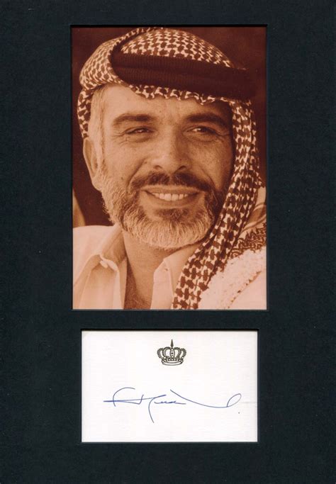 King Hussein Of Jordan Autograph Signed Cards Album Pages