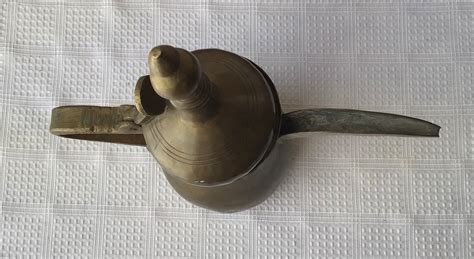 Antique Brass Turkish Coffee Pot Signed Koni Dated 1920 Etsy
