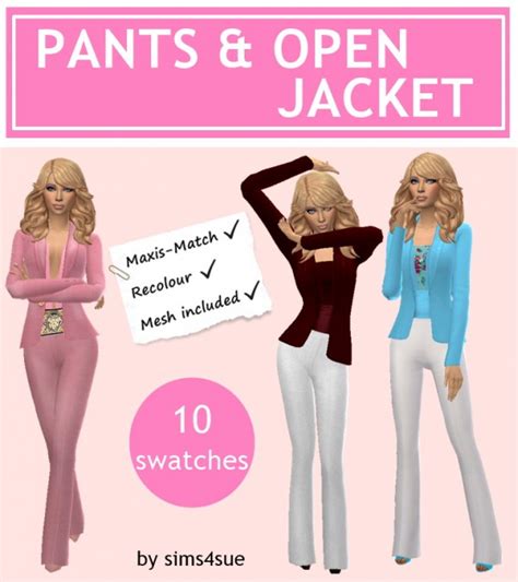 Sims 4 Open Jacket