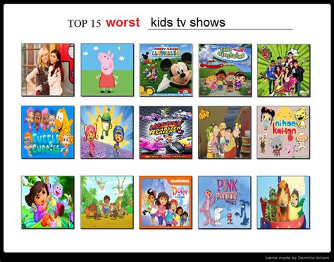 Top 15 Worst Kids Tv Shows By Nachidarcy On Deviantart