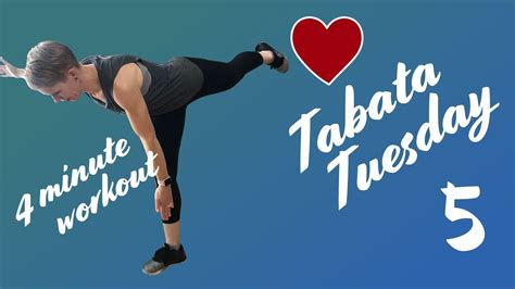 Tabata Tuesday 5 The 4 Minute Workout Youtube