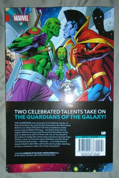 Guardians Of The Galaxy Mother Entropy Tp Starlin Davis Gotg Marvel Cosmic Ebay