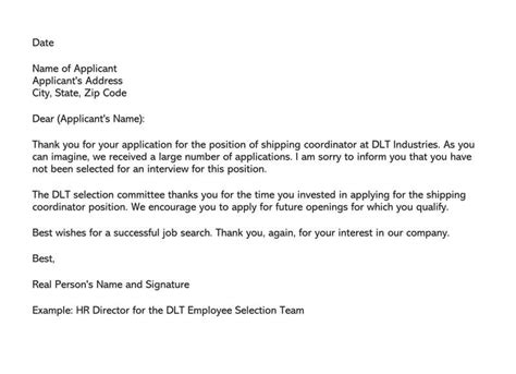 Dear sir, please be informed that i have come to know through some sources that some posts of teachers are lying it would be my privilege if i am selected here. Job Candidate Rejection Letter (36+ Sample Letters ...