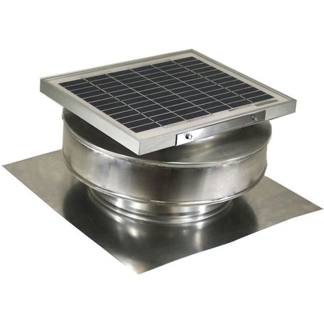 Active Ventilation 365 Cfm Mill Finish 5 Watt Solar Powered Roof