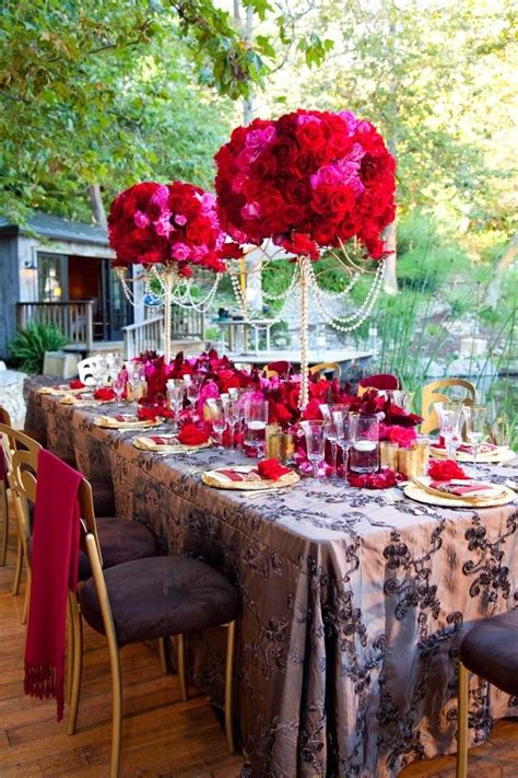 Determining a wedding color combination at the start of your planning can help narrow down so many options, from decor to bridesmaid dresses. Red Wedding - Red Wedding Decorations #2067359 - Weddbook
