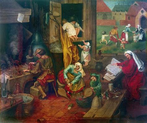 Pieter Bruegel The Elder An Alchemist Free Public Domain Image Look