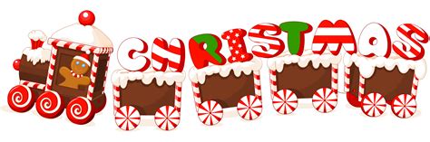 Merry Christmas Candy Train Text Label Clipart Best Clipart Best