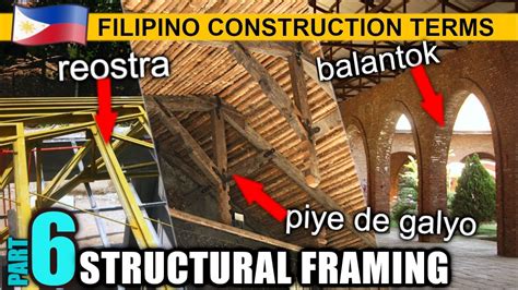 Filipino Construction Terms Part 6 Structural Framing Youtube