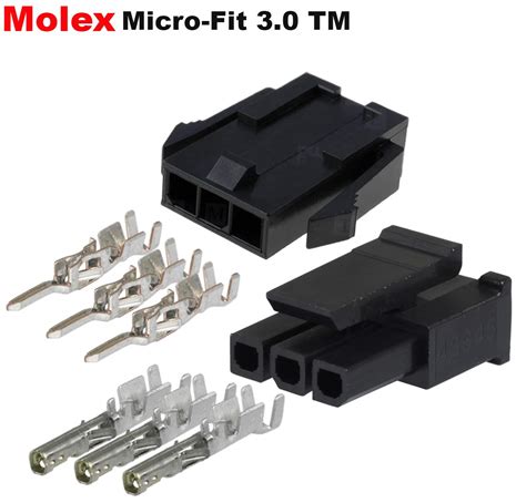 Molex Micro Fit 30 Single Row 3 Pin Male And Female