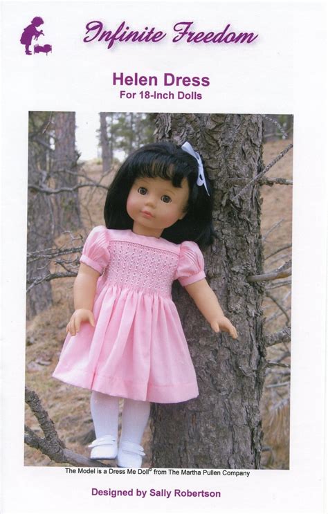 Downloadable Helen Smocked Doll Dress Pattern For 18 Inch Etsy