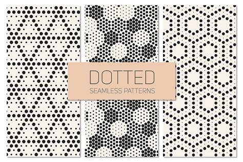 Dotted Seamless Patterns Set 5 Seamless Patterns Dots Pattern