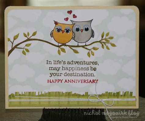 Whether you're toasting a special couple in your life or marking your own anniversary, you'll find anniversary ecards to make anyone feel amazing. Anniversary Card (Stamping & Copics) (Nichol Spohr LLC)