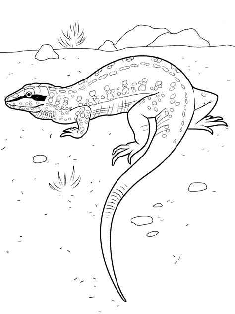 Dibujos kawaii para colorear listos para imprimir. Dibujos de lagartos para colorear e imprimir