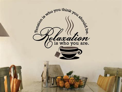Tea Coffee Stickers Vinyl Wall Decal Words Kitchen Ebay
