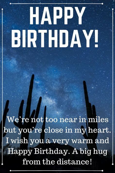 9 Best Long Distance Birthday Wishes Images Birthday Wishes Long