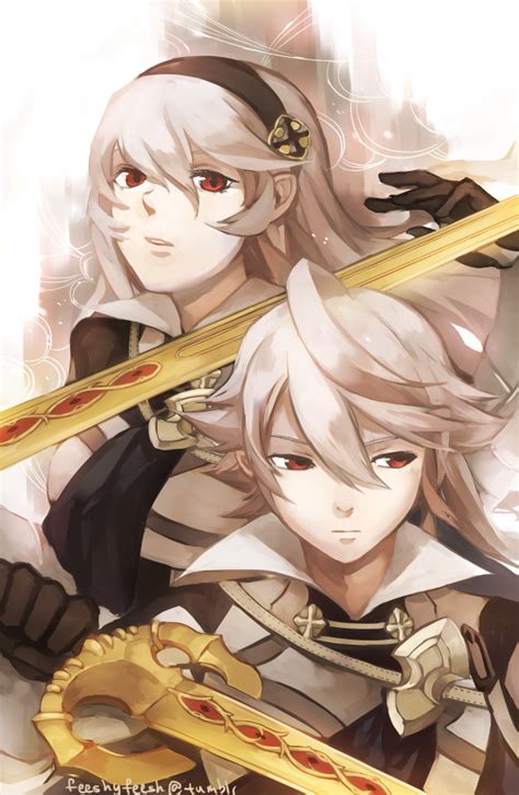 Corrin Corrin And Corrin Fire Emblem And 1 More Drawn By Feesh