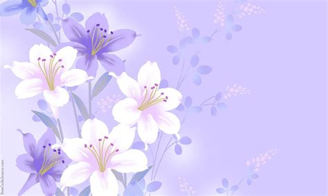 60 Purple Floral Background