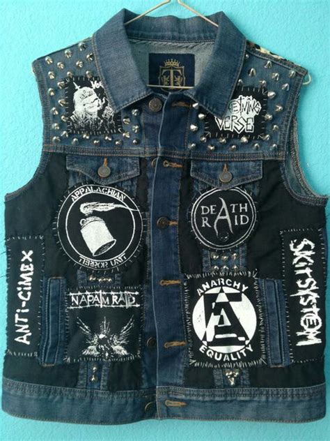 Pin By Colin Guthrie On Anarchofolk Punk Punk Jackets Womens Denim