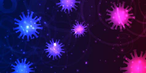 Abstract Neon Virus Cells On Dark Background 931870 Vector Art At Vecteezy