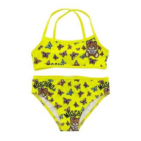 Moschino Kid Outlet Swimsuit Kids Yellow Swimsuit Moschino Kid