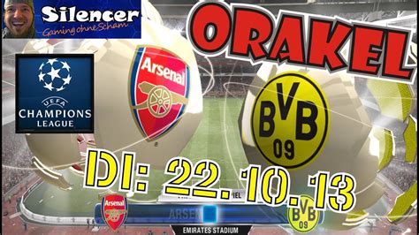 If so, which one should it be? Fifa Orakel Champions League Arsenal vs. Dortmund 22.10.13 ...