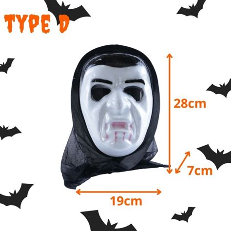 Jual Sale Topeng Halloween Scream Kostum Hantu Seram Scary Skull