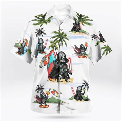 Darth Vader Summer Time Hawaiian Shirt White Homefavo