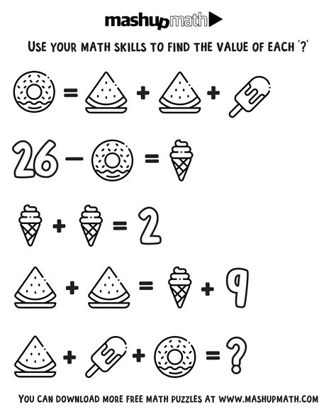 Free Math Coloring Worksheets For 3rd And 4th Grade — Mashup Math