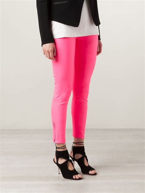 Lyst J Brand Mid Rise Stretch Jeans In Pink