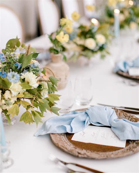 Dust Blue Wedding Color Palette For Wedding At Catesby Farm In Virginia