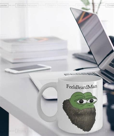 2020 Feels Bad Man Mug Pepe The Frog Meme Mugs Feels Beard Man
