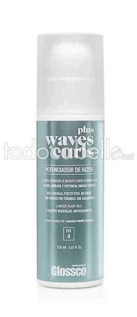 Glossco Waves And Curls Plus Crema De Rizos Fijación Fuerte Productos