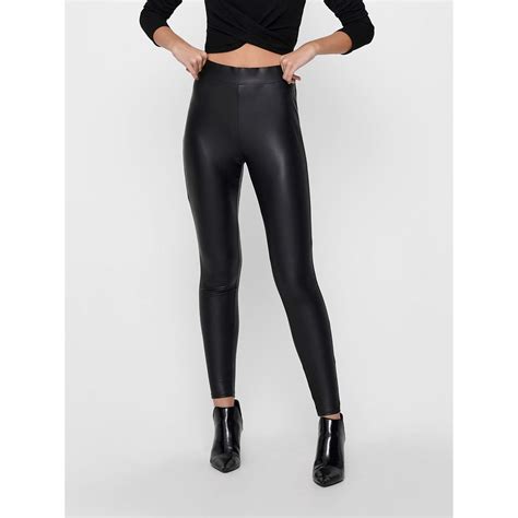 Only Faux Leather Leggings Ladies Leatherpu Trousers