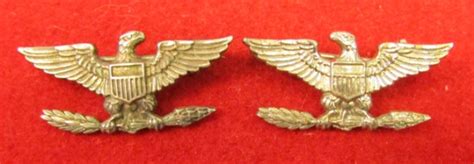 Stewarts Military Antiques Us Wwii Matched Pair Colonel Sterling