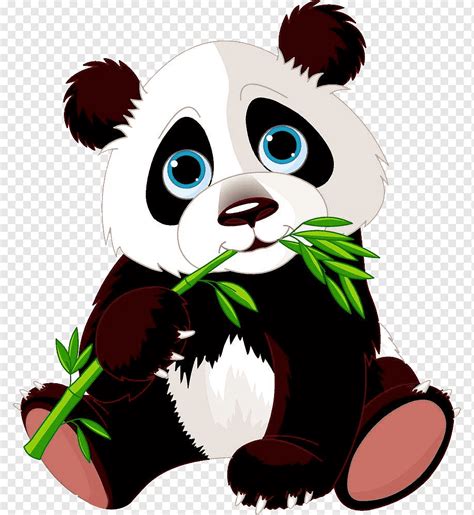 Ilustração De Panda Branco E Preto Panda Gigante Urso Panda Vermelho