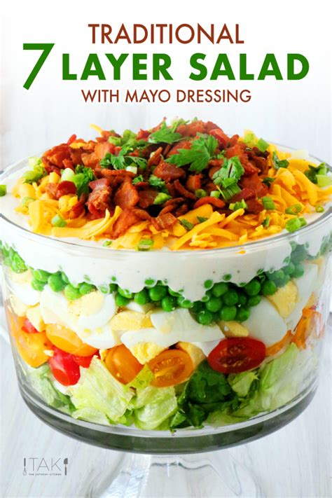 The Best Recipe For Easy Make Ahead 7 Layer Salad Made With