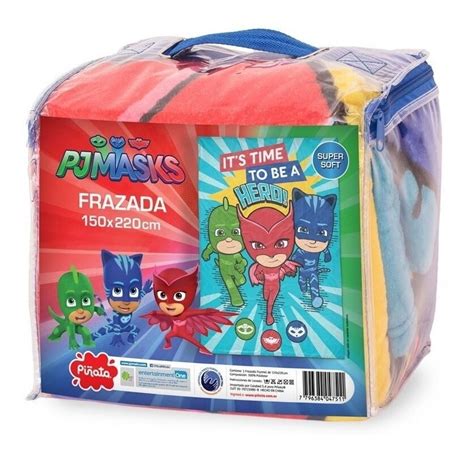 Frazada Piñata Flannel 1 12 Plaza Pj Masks Hero Mercado Libre