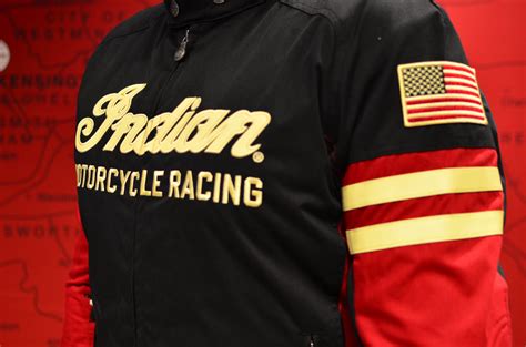 Indian Motorcycle Mens Flat Track Jacket Krazy Horse Clothing