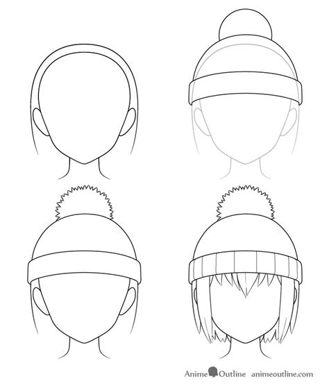 How To Draw Anime Hats And Head Ware Animeoutline Anime Drawings